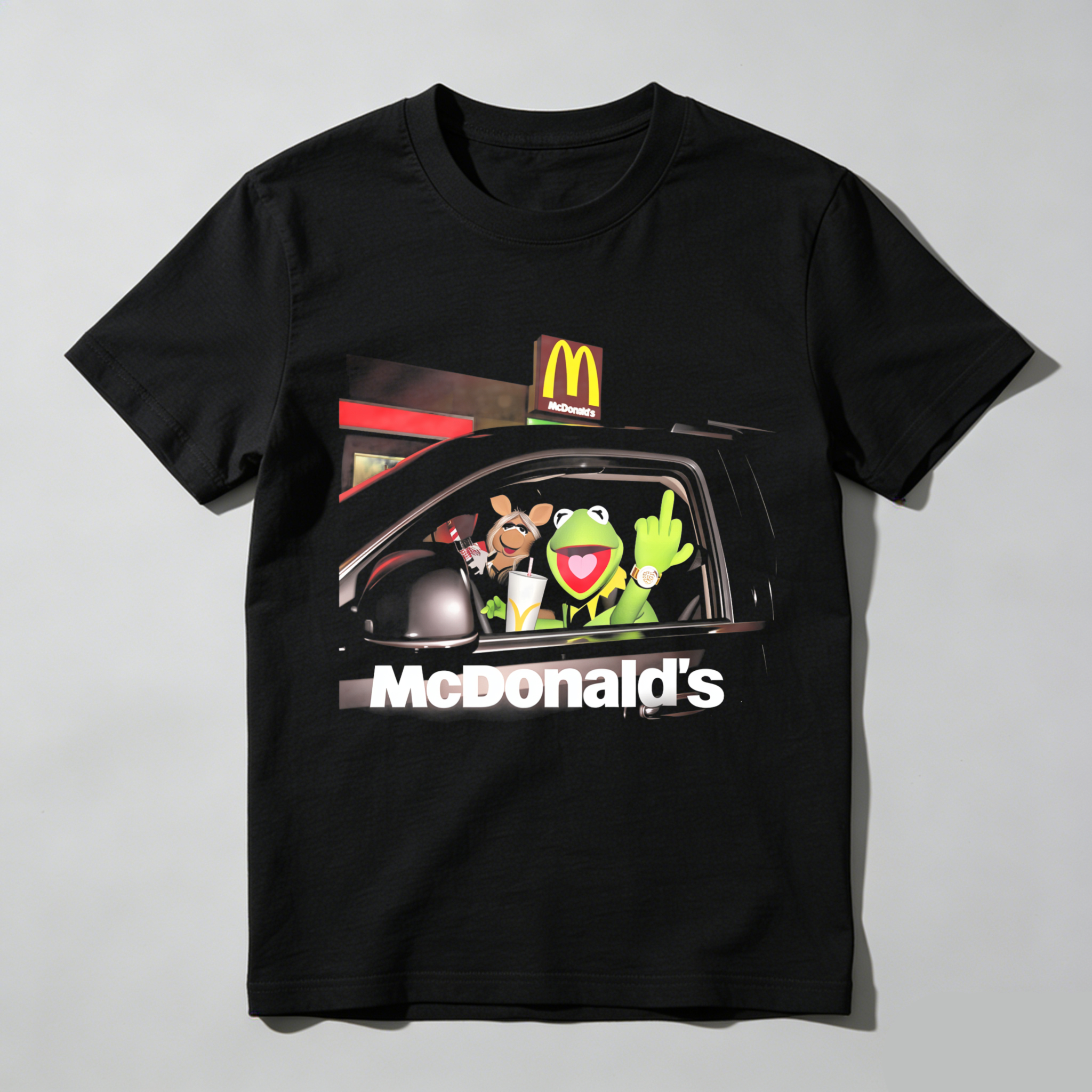 Dorawear™ Muppets In Car At Mcdonalds Drive Thru T Shirt