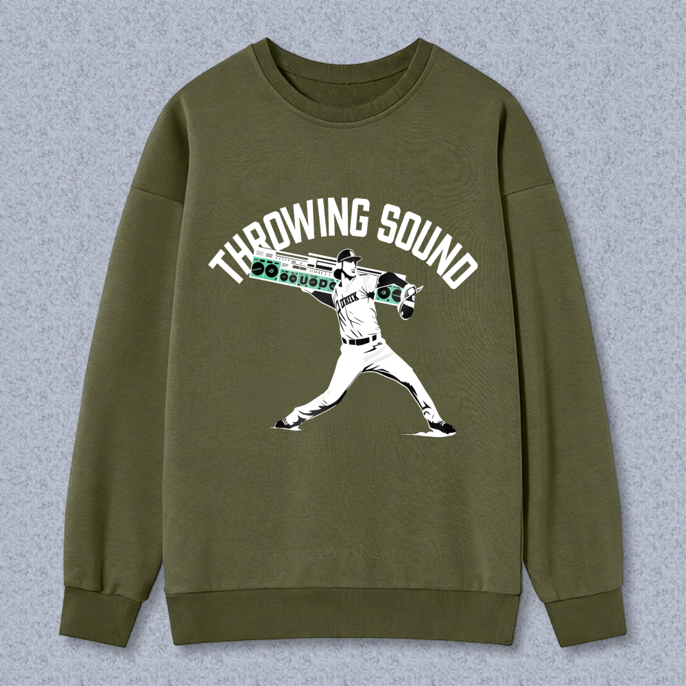 Dorawear™ Baseball Player Throwing Sound Unisex Classic Sweatshirt