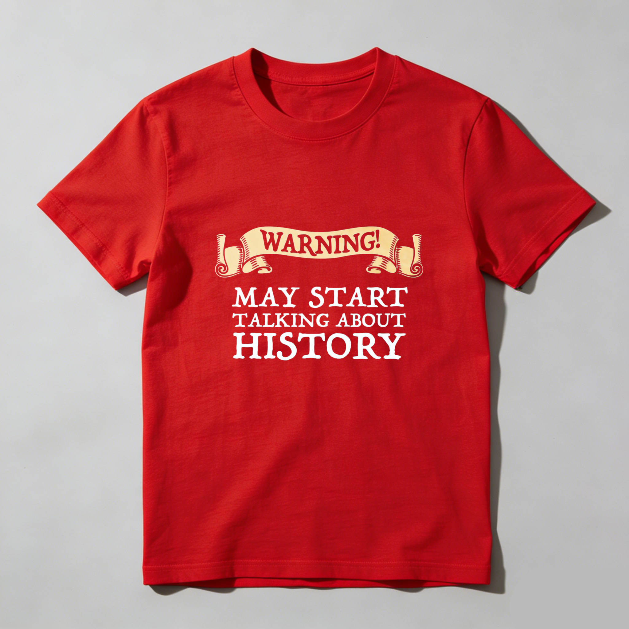 Dorawear Warning May Start Talking About History Pure Cotton Short Sleeve T Shirt