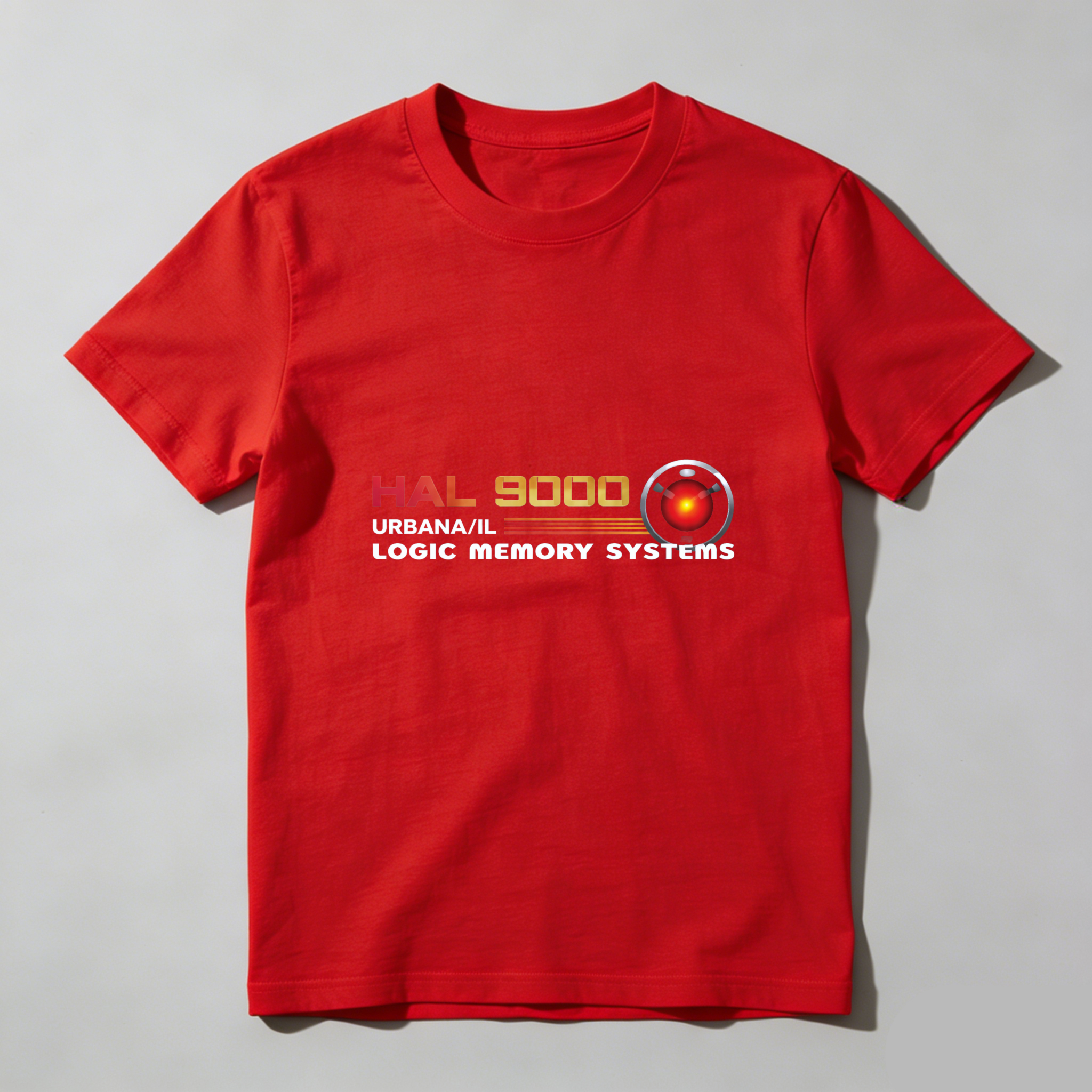 Dorawear™ Hal 9000 Logic Memory Systems Pure Cotton Short Sleeve T Shirt-Dorawear