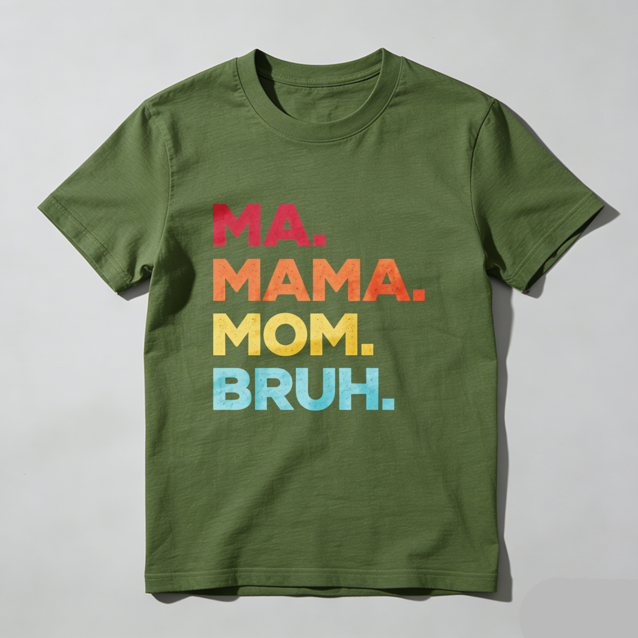 Dorawear™ Ma Mama Mom Bruh Pure Cotton Short Sleeve T Shirt-Dorawear