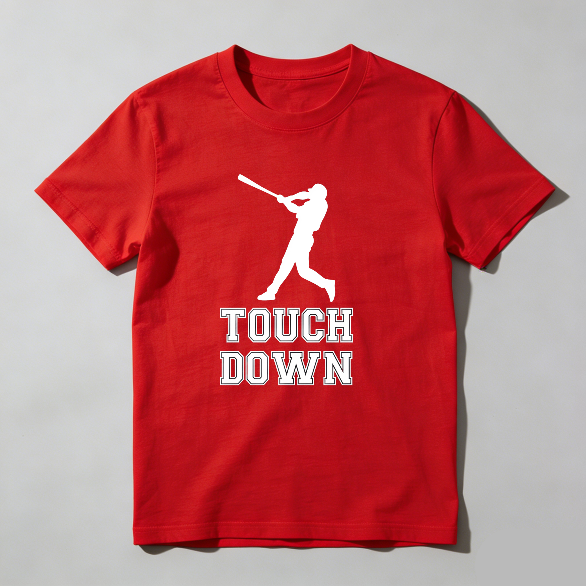 Dorawear™ Touch Down Baseball Player Silhouette  T Shirt