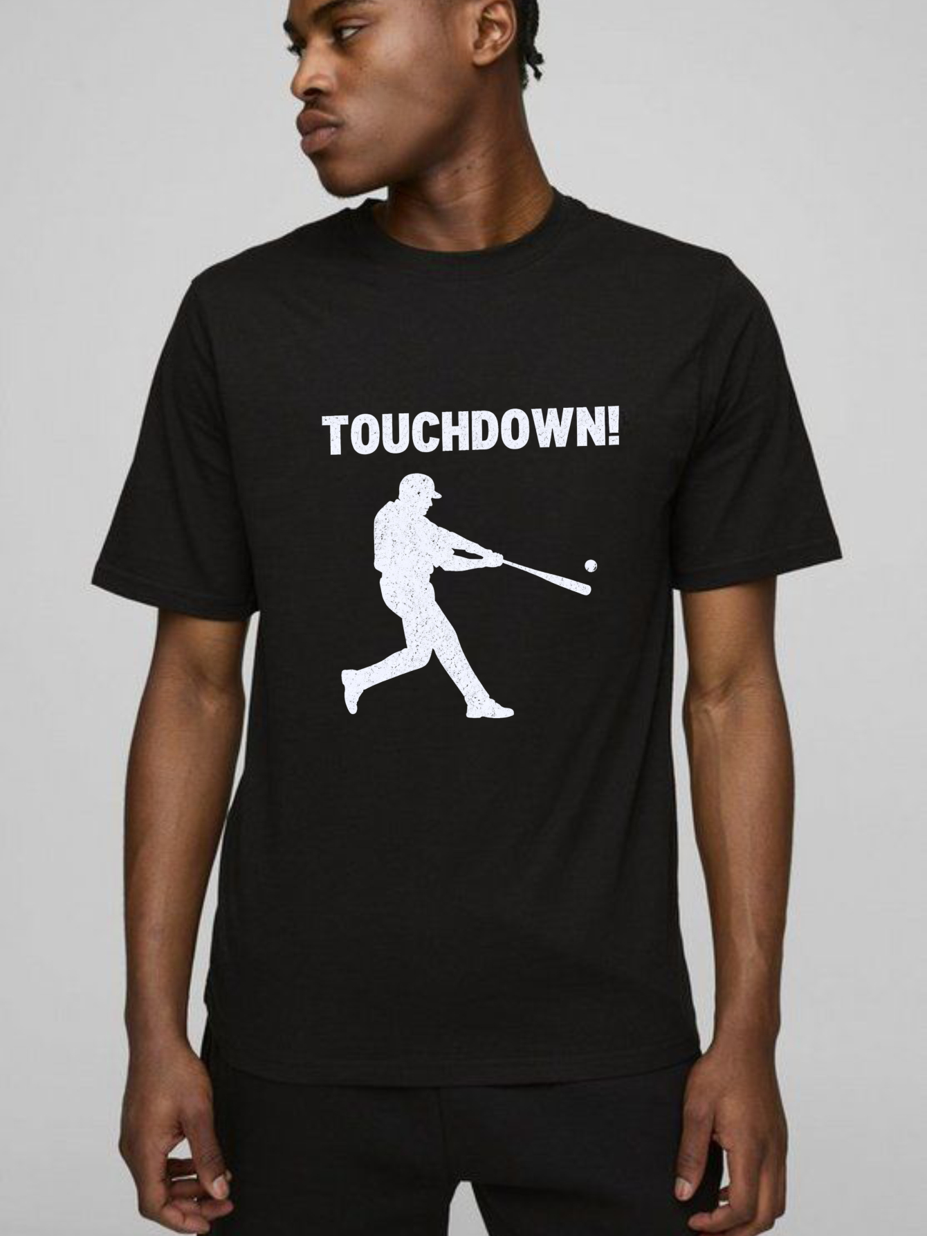 Dorawear Touchdown Baseball Player Pure Cotton Short Sleeve T Shirt