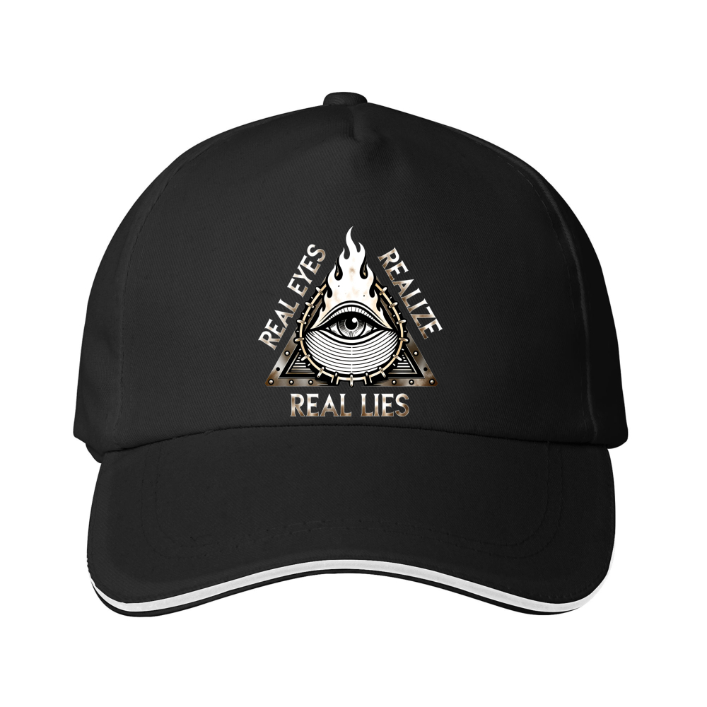 Dorawear™ Unisex Graphic Cap – Real Eyes Realize Real Lies Design