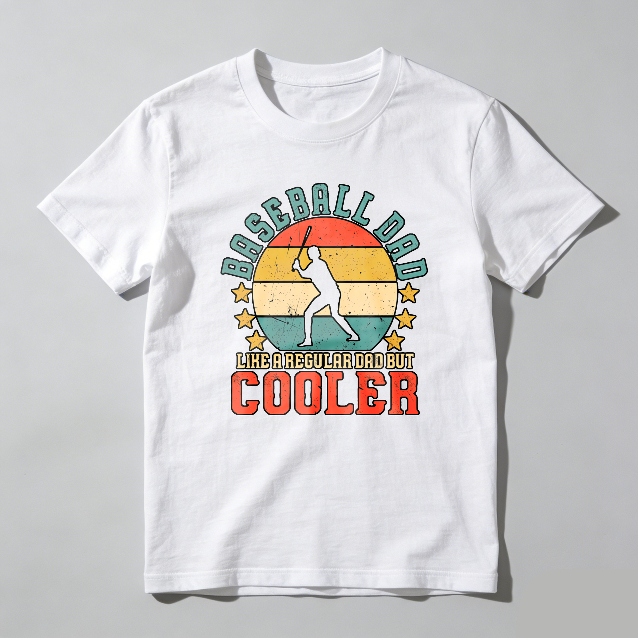 Dorawear™ Baseball Dad Like A Regular Dad But Cooler  T Shirt-Dorawear