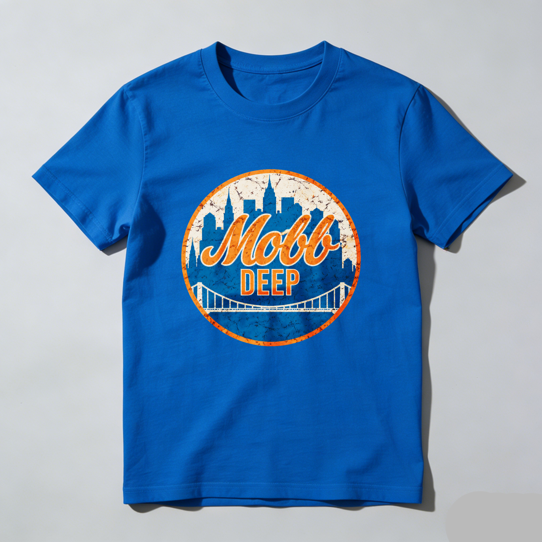 Dorawear™ Mobb Deep City Bridge Logo Pure Cotton Short Sleeve T Shirt-Dorawear