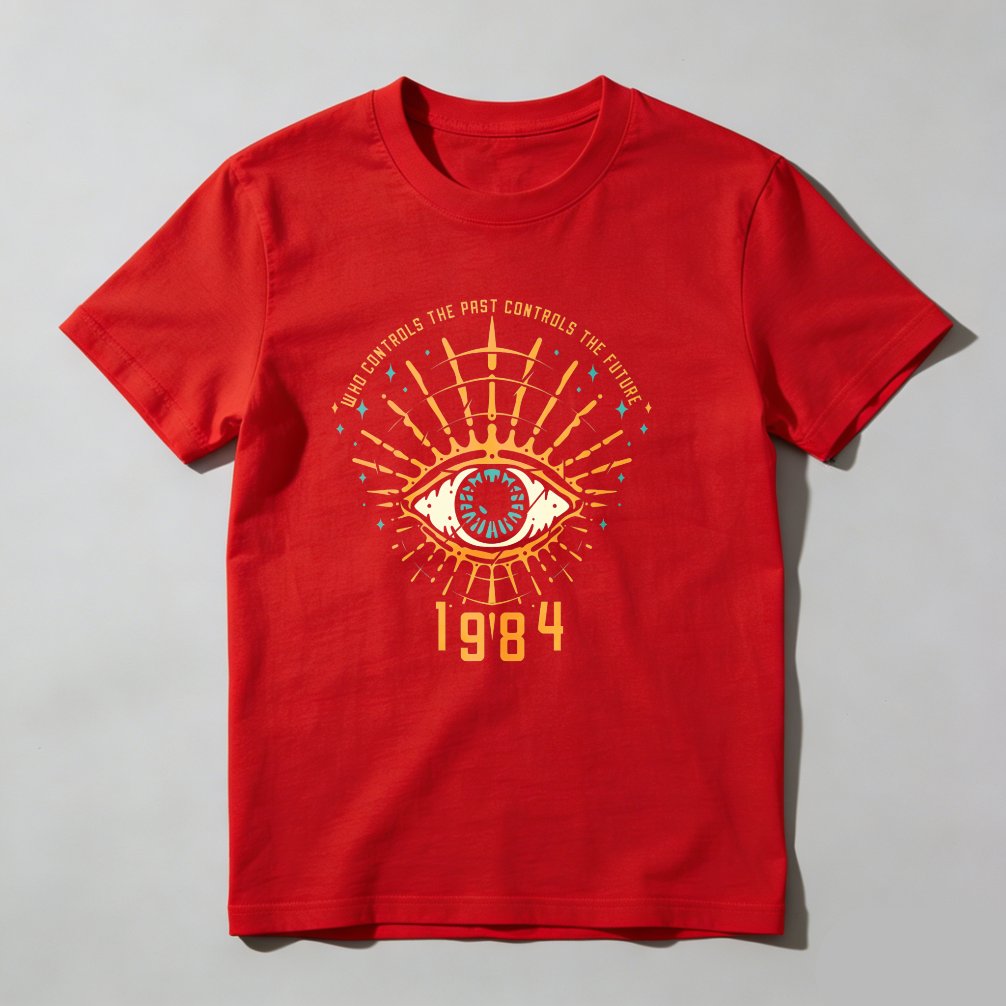 Dorawear™ Eye With Radiating Lines And Text 1984 T Shirt