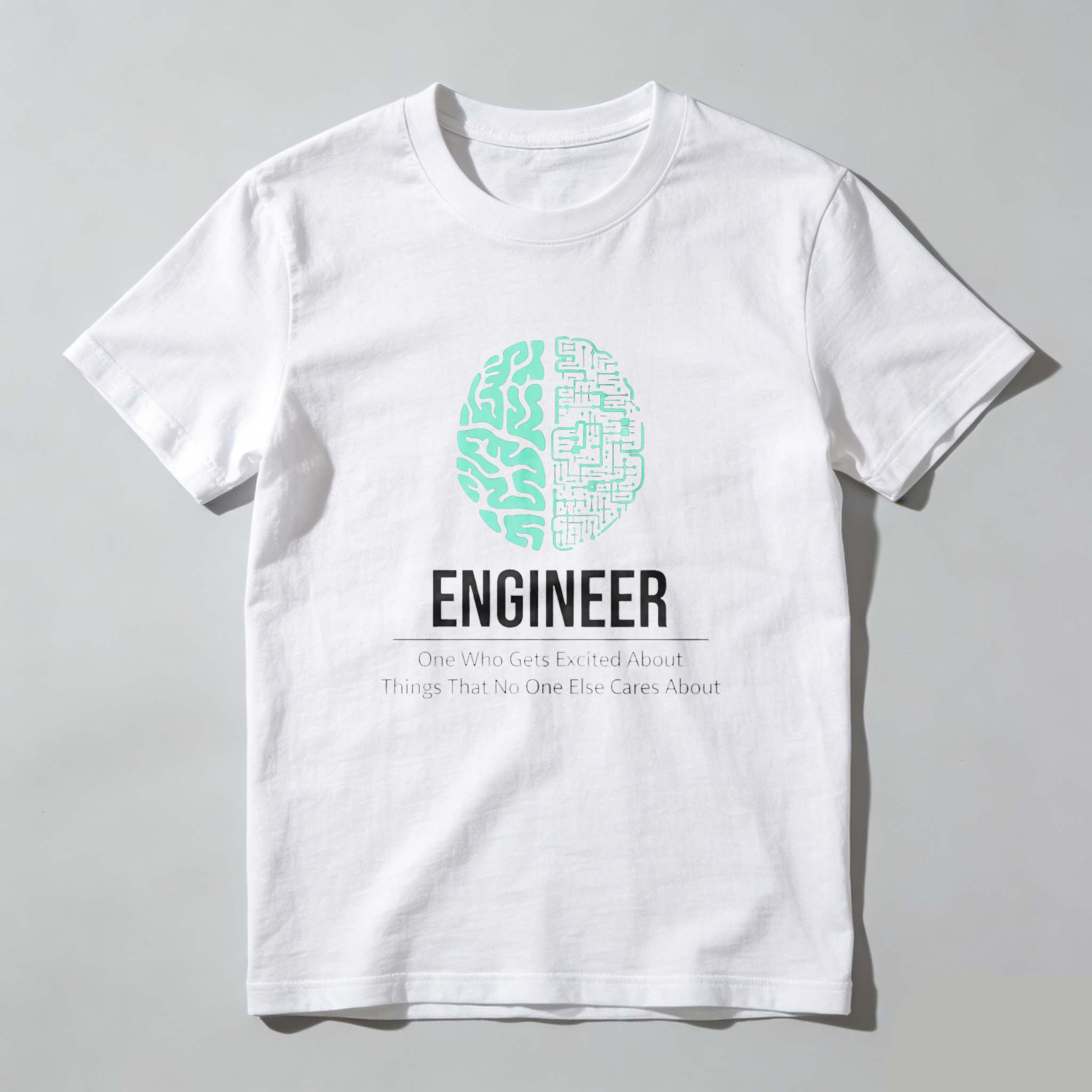 Dorawear Engineer Brain Design Pure Cotton Short Sleeve T Shirt