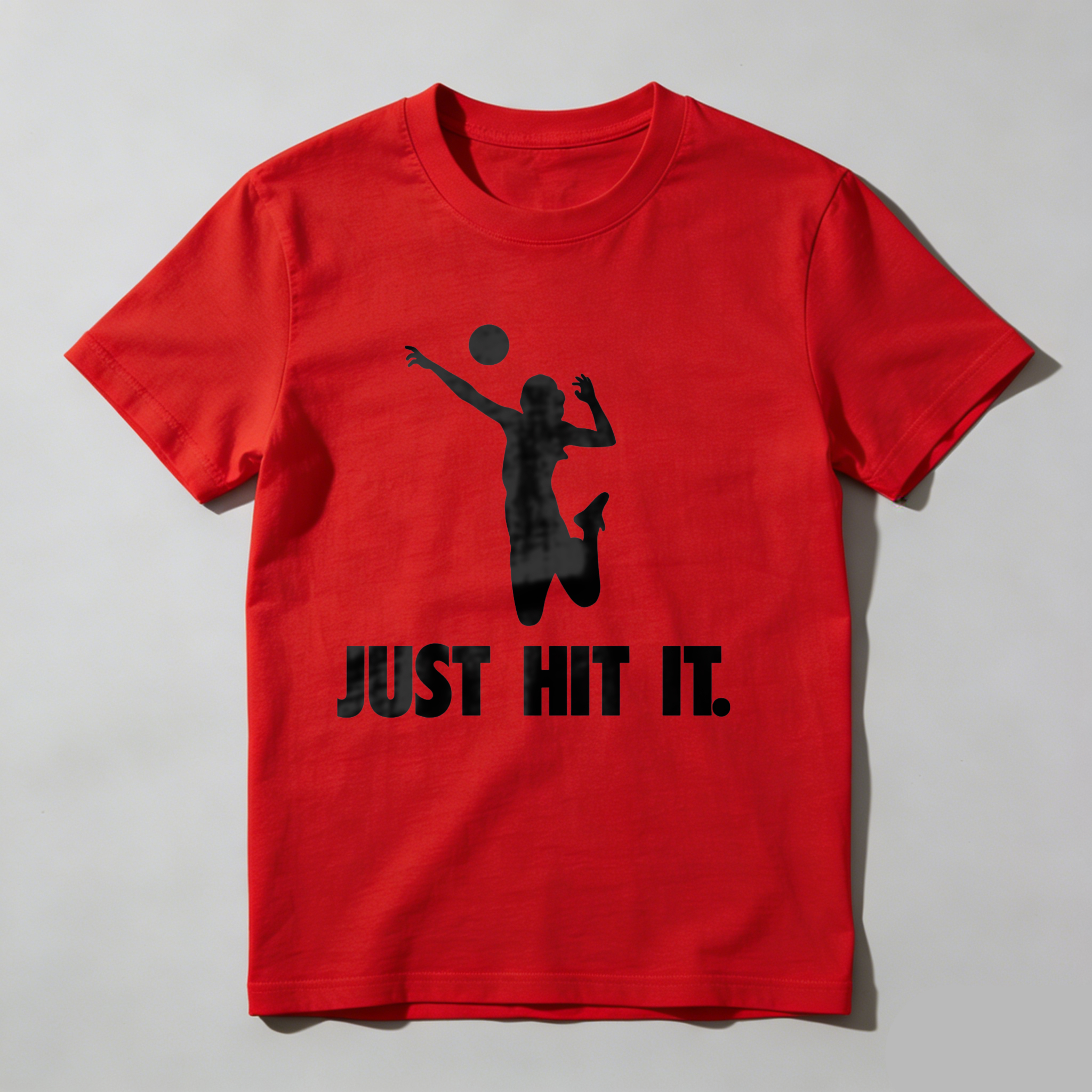 Dorawear™ Volleyball Player Silhouette Just Hit It  T Shirt