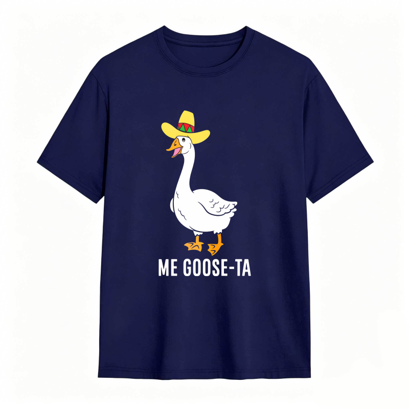 Dorawear™ Duck Wearing Sombrero With Me Goose Ta Text Unisex Classic T-shirt