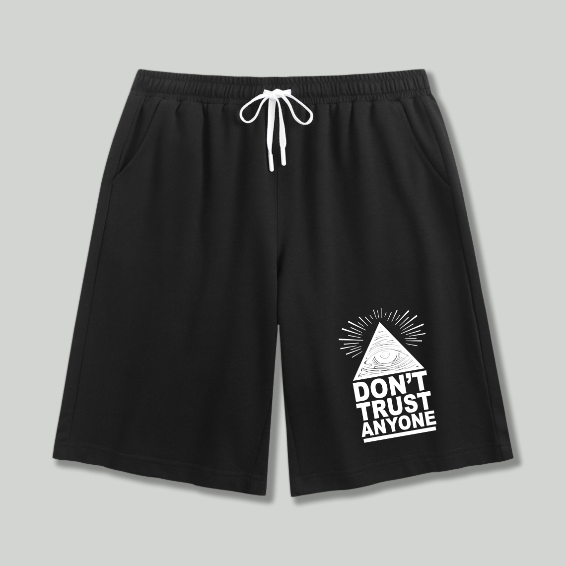 Dorawear™ All Seeing Eye Don't Trust Anyone Shorts-Dorawear
