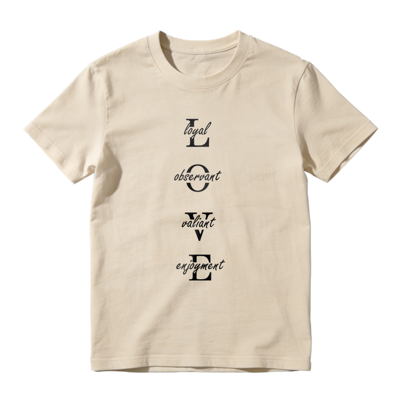 Dorawear™ Love Acrostic Loyal Observant Valiant Engagement Unisex Classic T-shirt