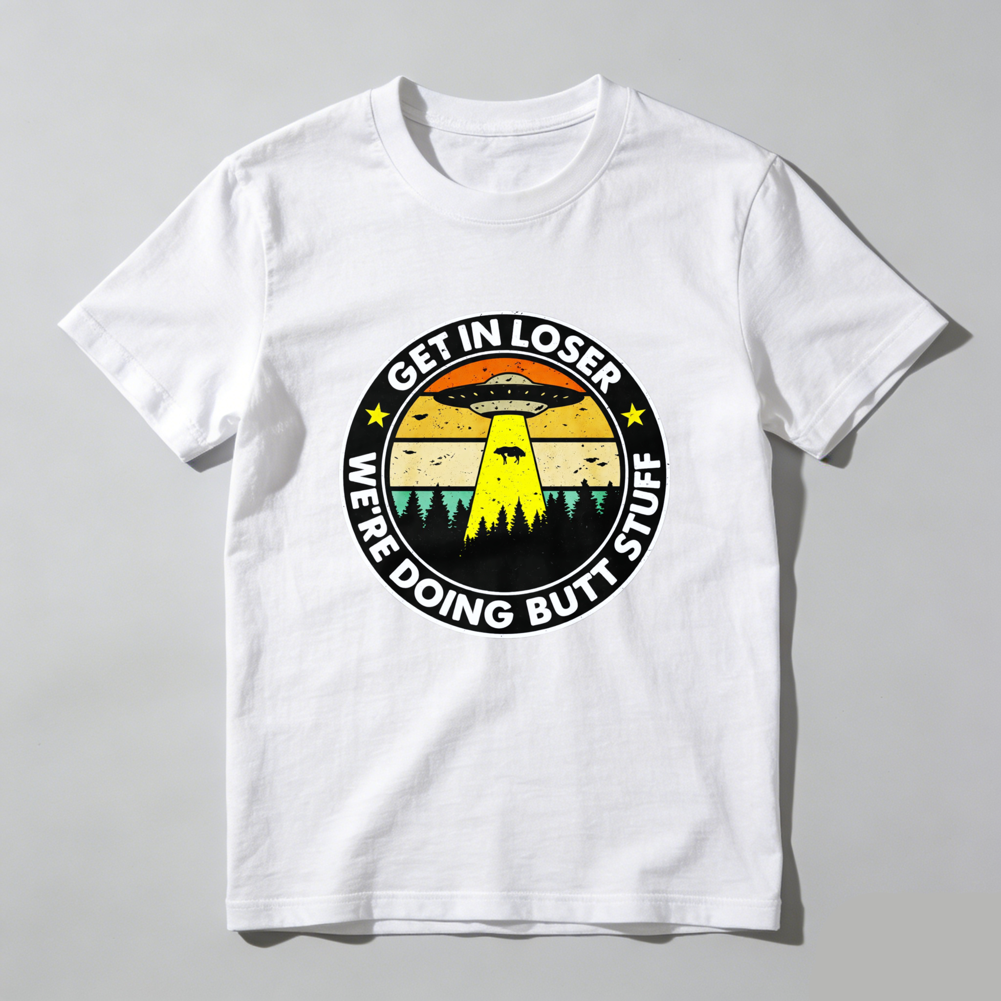 Dorawear™ Get In Loser We Re Doing Butt Stuff Pure Cotton Short Sleeve T Shirt-Dorawear