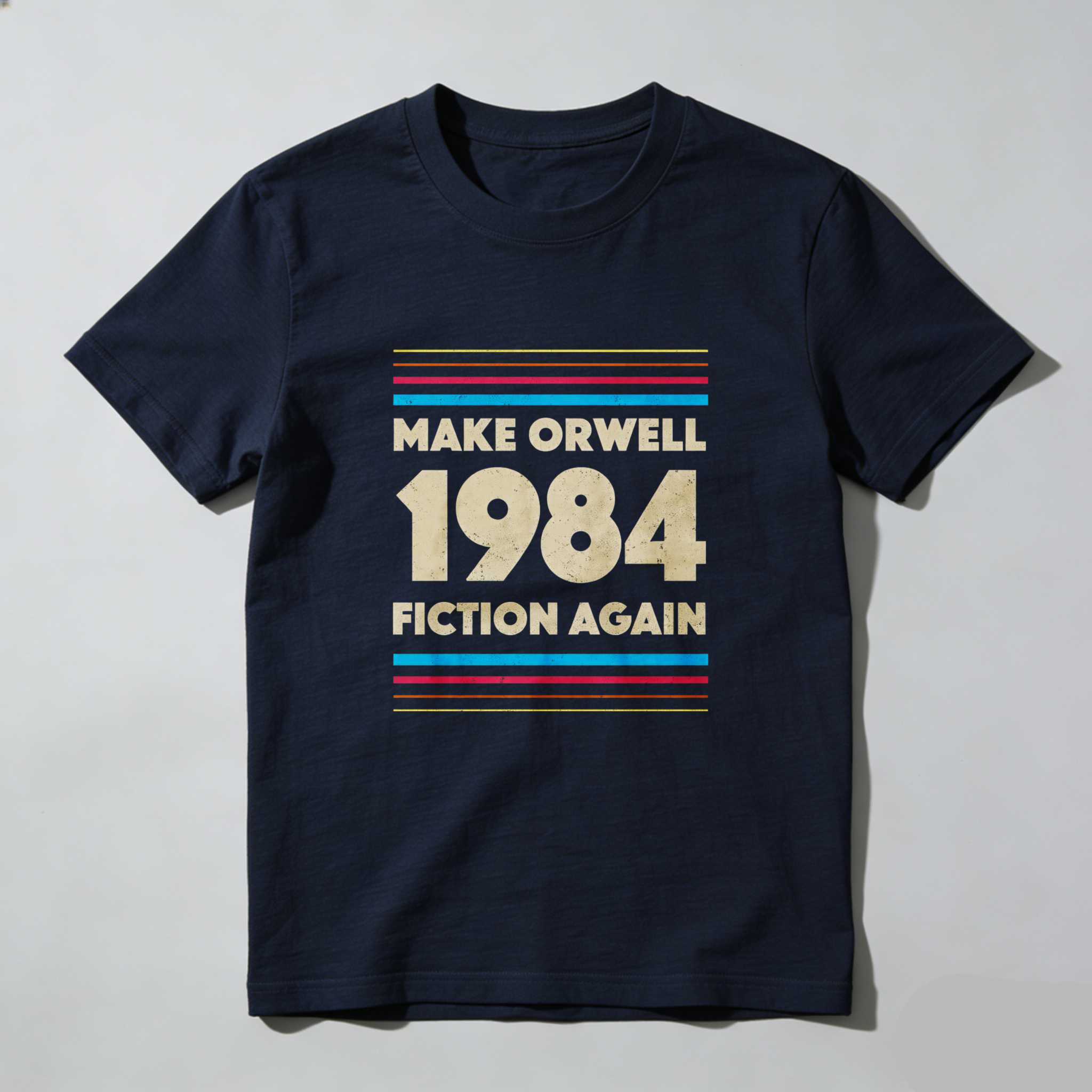 Dorawear™ Make Orwell 1984 Fiction Again Pure Cotton Short Sleeve T Shirt-Dorawear