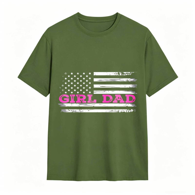 Dorawear™ American Flag Girl Dad Unisex Classic T-shirt