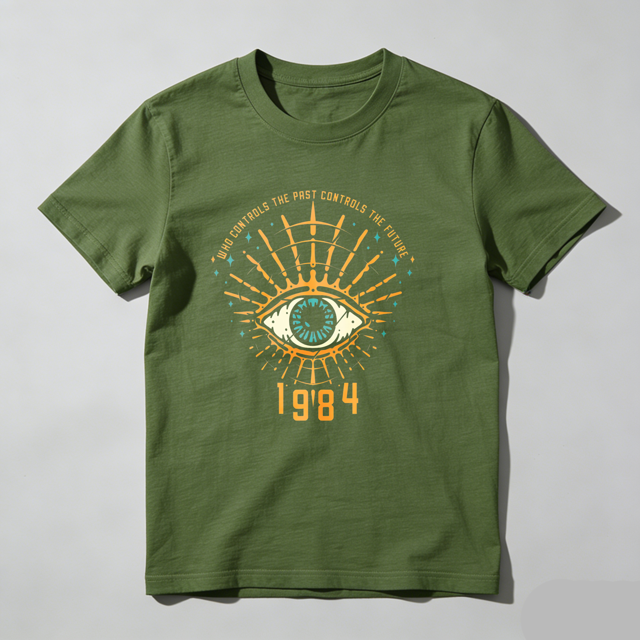 Dorawear™ Eye With Radiating Lines And Text 1984 T Shirt