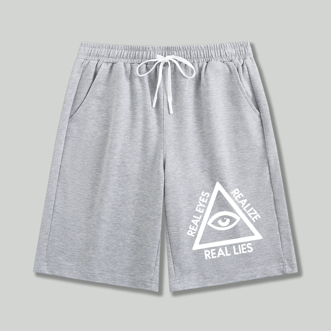 Dorawear™ Real Eyes Realize Real Lies Eye Symbol Shorts-Dorawear