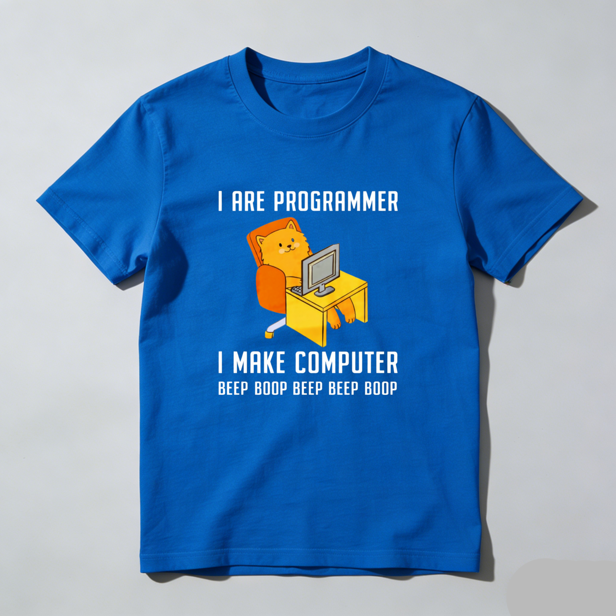 Dorawear I Are Programmer I Make Computer Beep Boop Beep Boop Pure Cotton Short Sleeve T Shirt