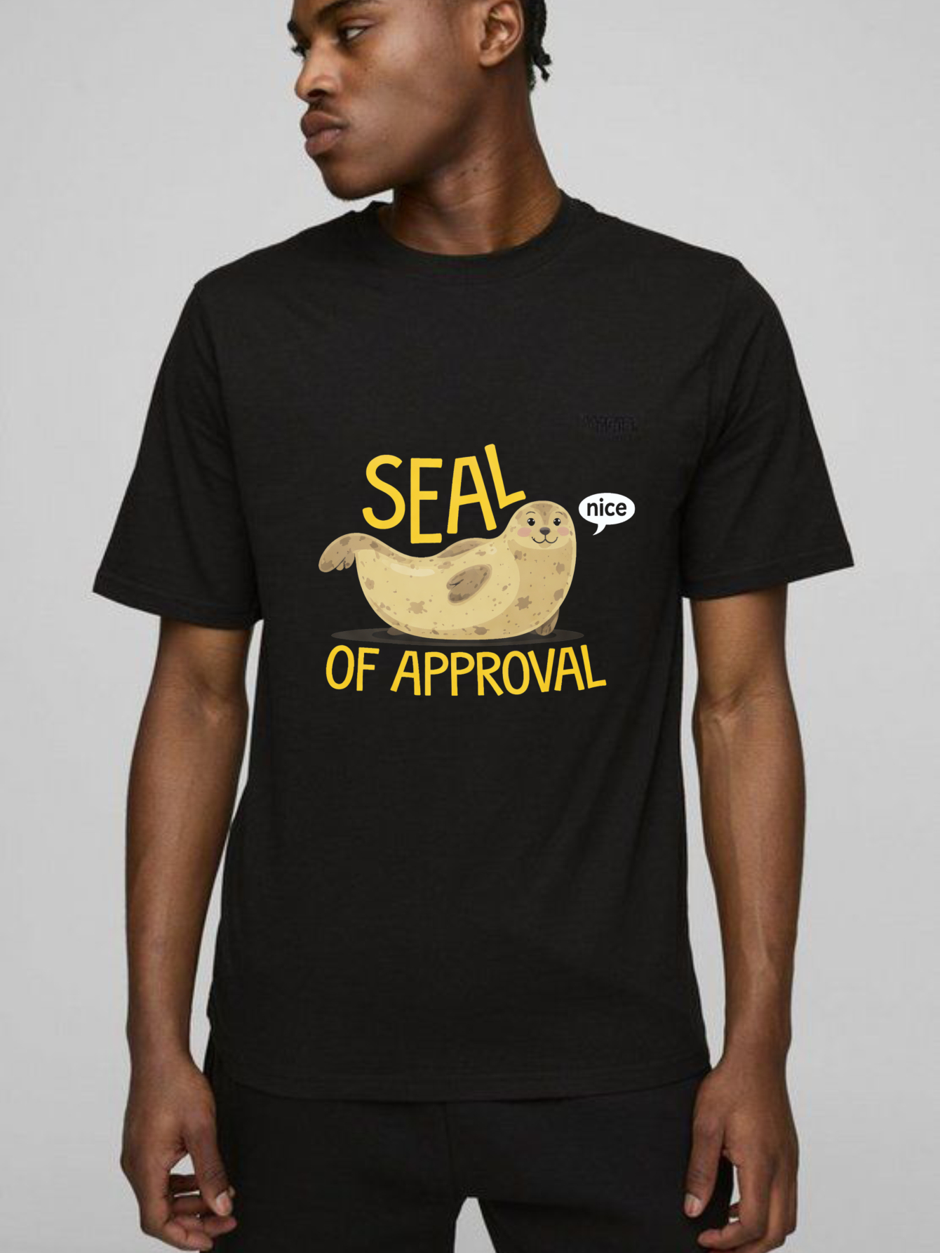Dorawear™ Seal Of Approval Nice Pure Cotton Short Sleeve T Shirt-Dorawear