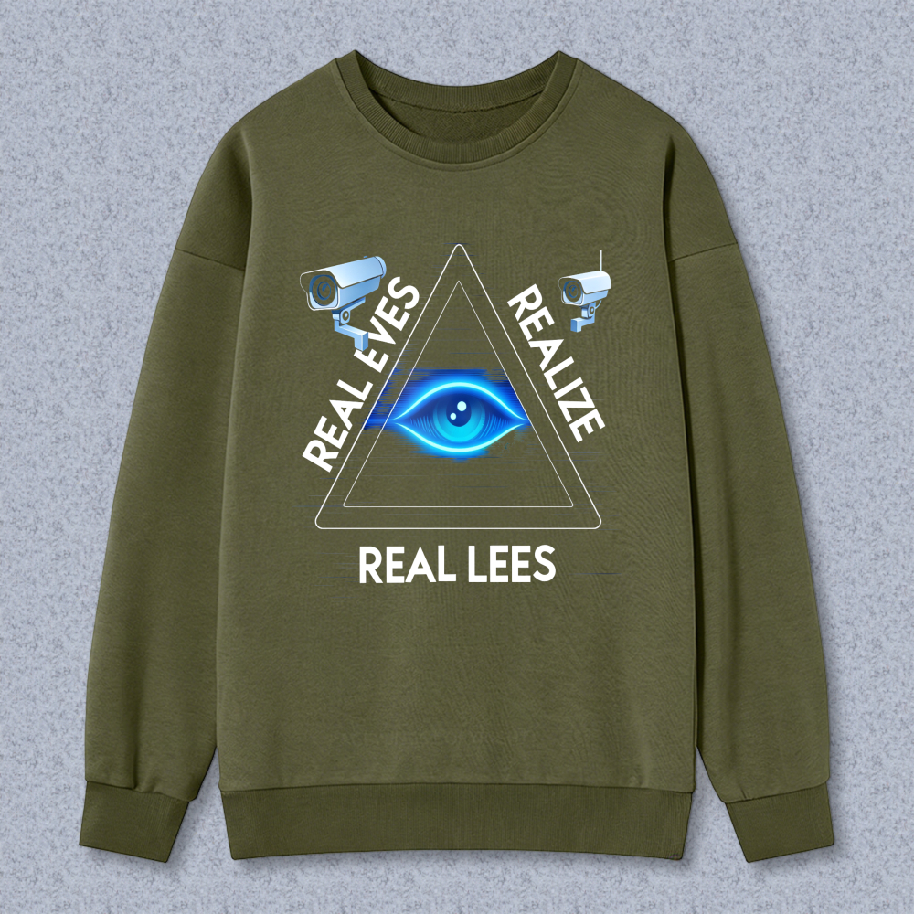 Dorawear™ Eye In Triangle Real Eyes Realize Real Lees Unisex Classic Sweatshirt