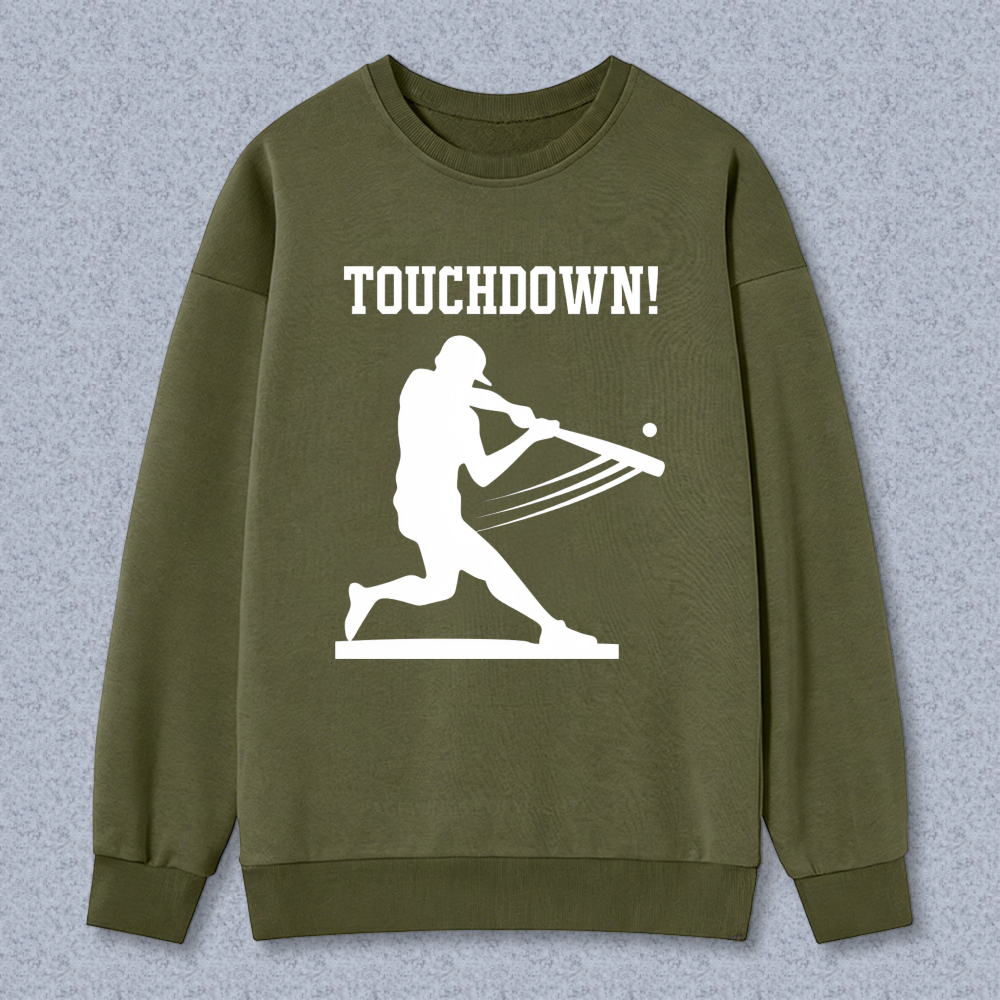 Dorawear™ Touchdown Baseball Player Silhouette Unisex Classic Sweatshirt