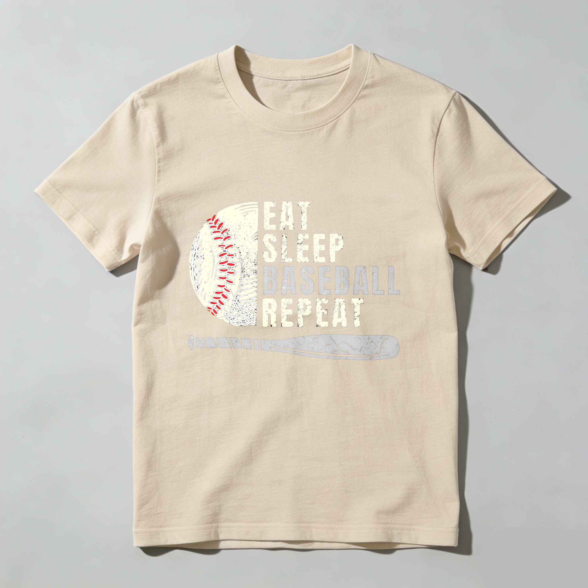 Dorawear™ Eat Sleep Baseball Repeat Ball Bat  T Shirt-Dorawear