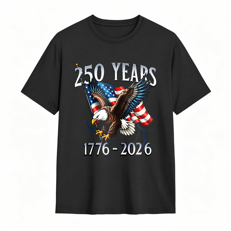 Dorawear™ 250 Years American Eagle Flag 1776 2026 Unisex Classic T-shirt