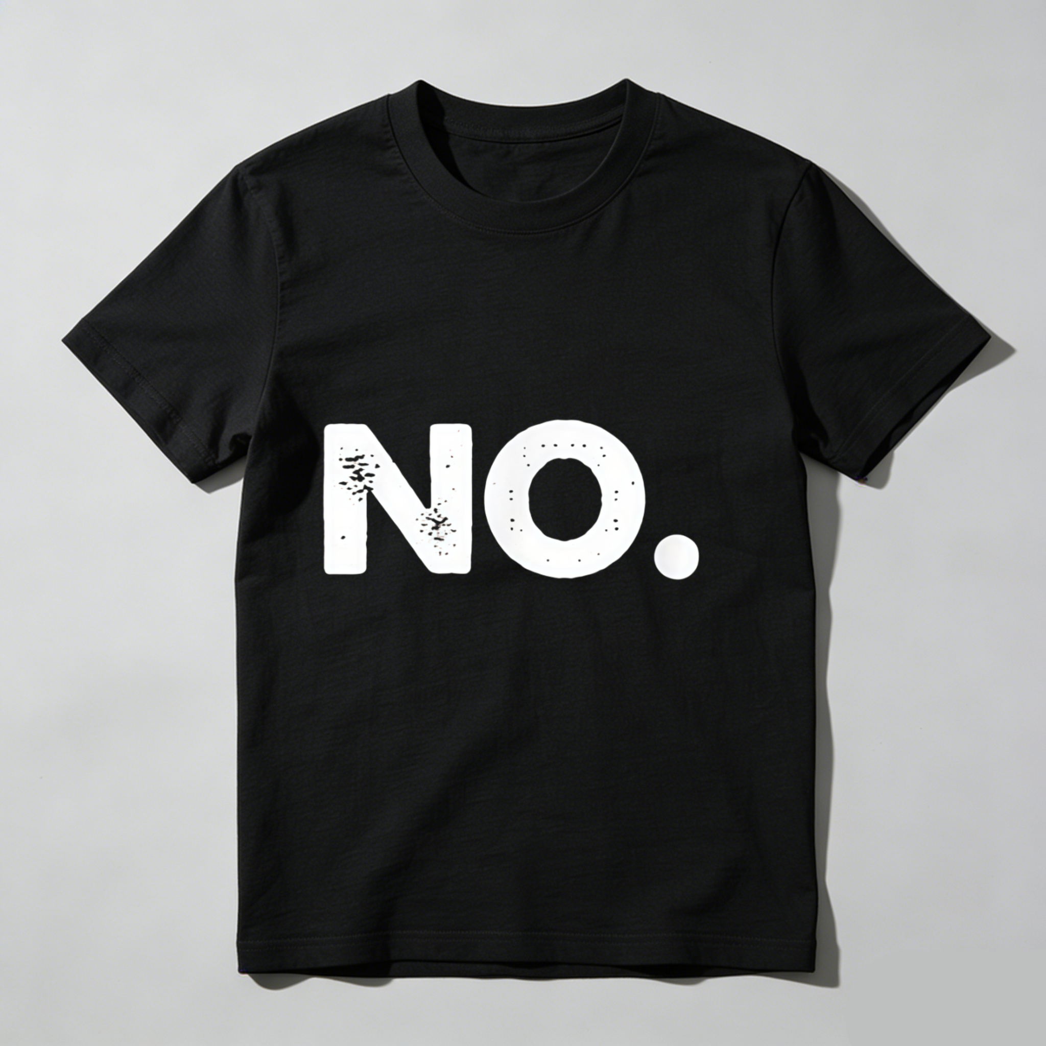 Dorawear™  No. Pattern Print On Black T Shirt T Shirt