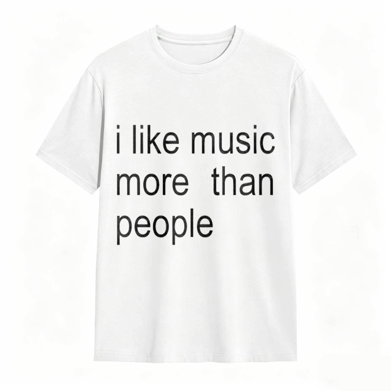 Dorawear™ I Like Music More Than People Unisex Classic T-shirt