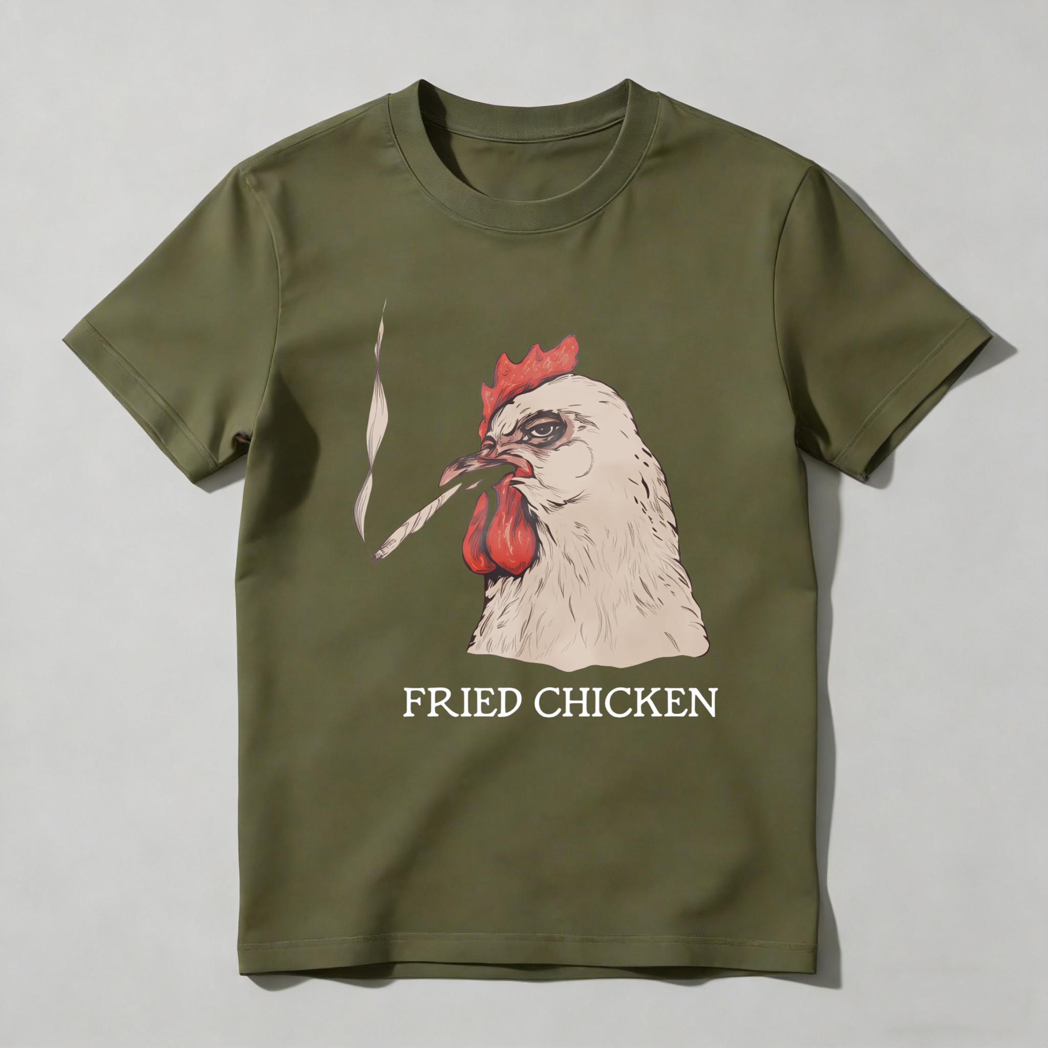 Dorawear™ Chicken Smoking Cigarette Fried Chicken T Shirt