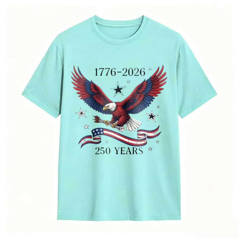 Dorawear™   American Eagle With Stars And Stripes 1776 2026 250 Years Independence Day T-shirt