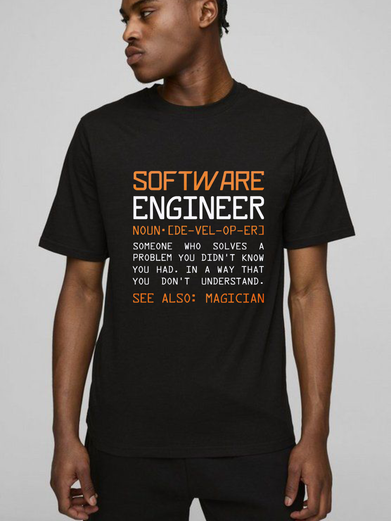 Dorawear Software Engineer Definition Pure Cotton Short Sleeve T Shirt