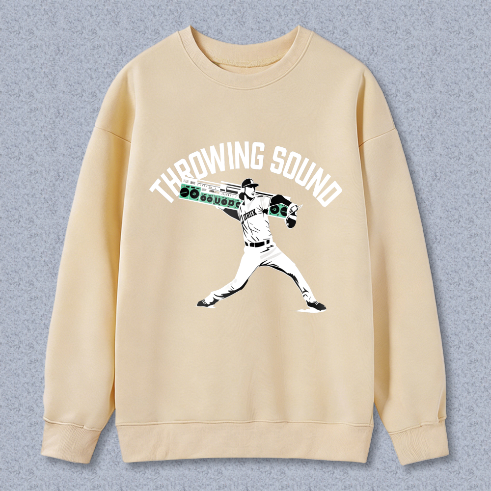 Dorawear™ Baseball Player Throwing Sound Unisex Classic Sweatshirt