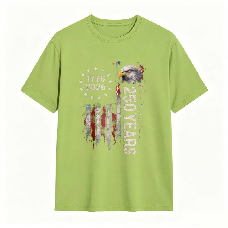 Dorawear™   American Flag Eagle 1776 2026 250 Years Independence Day T-shirt