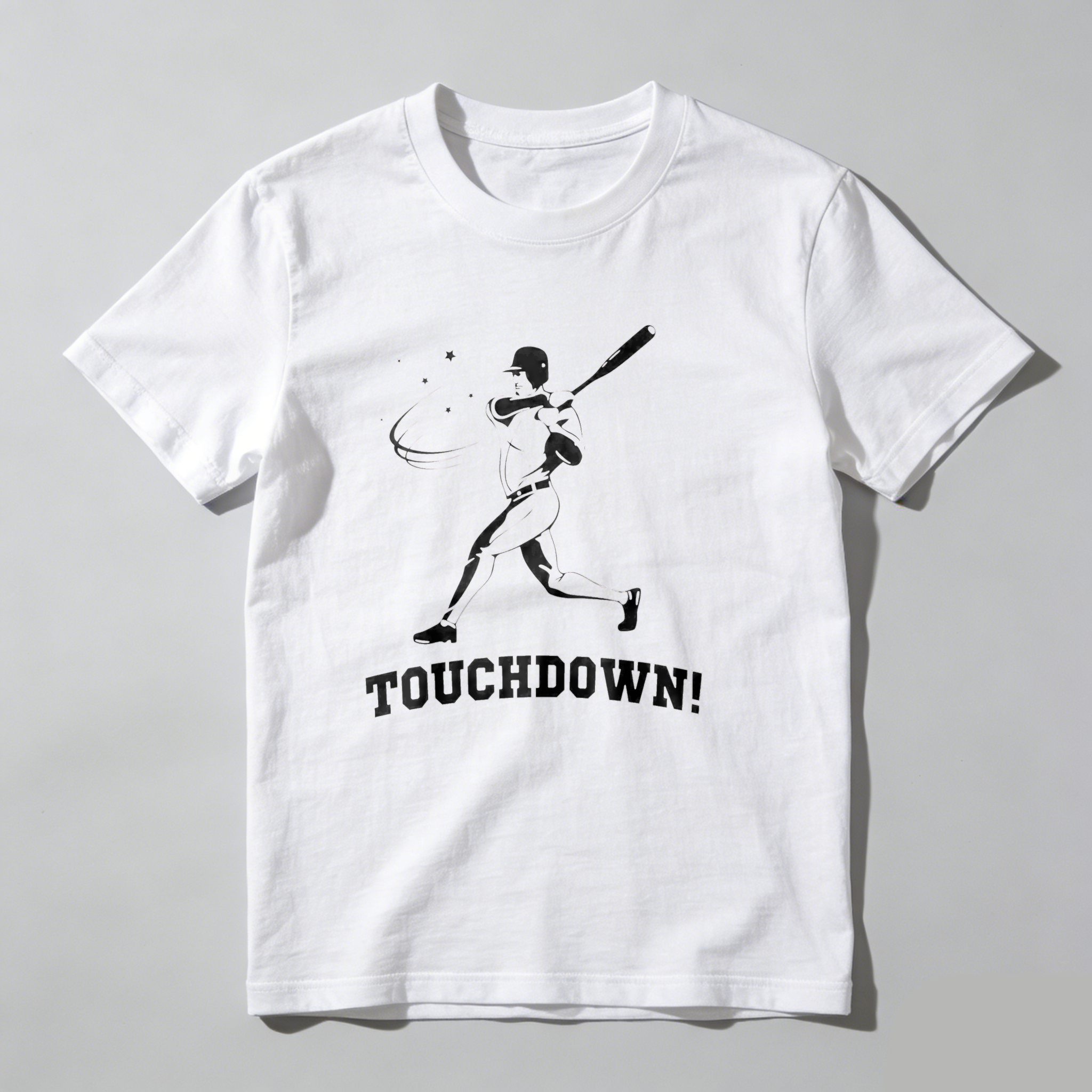 Dorawear™ Baseball Player Batting Touchdown Graphic T-Shirt