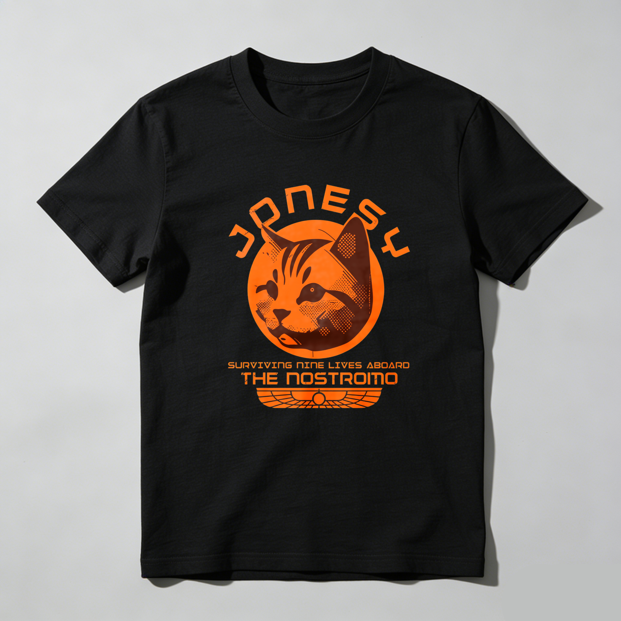Dorawear Jonesy Cat Surviving Nine Lives Aboard The Nostromo T Shirt