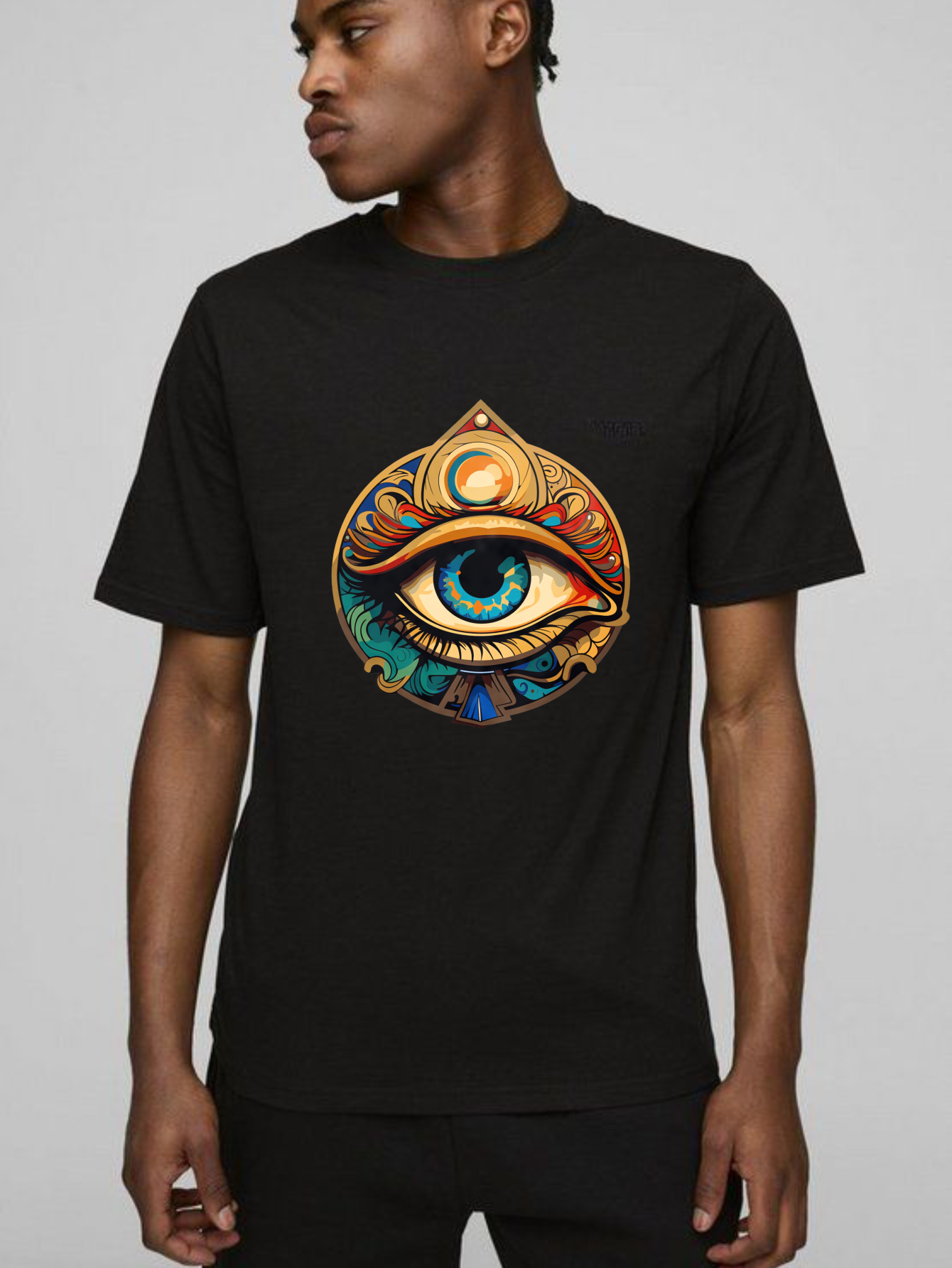 Dorawear™ Eye Symbol With Ornate Design And Colorful Details T Shirt
