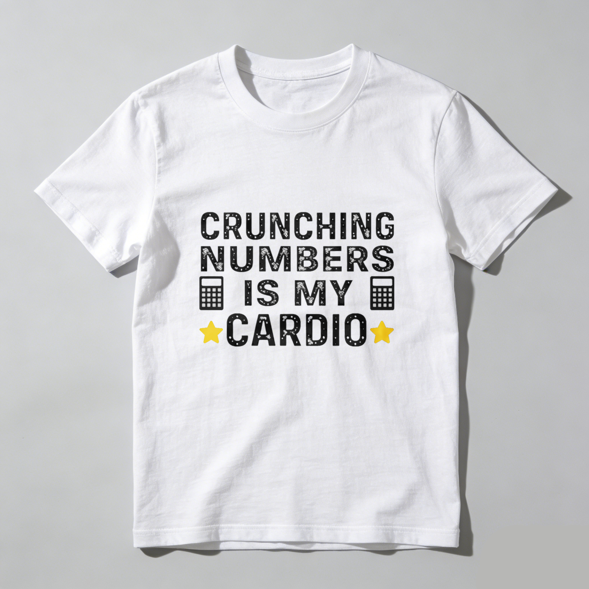 Dorawear™ Crunching Numbers Is My Cardio Pure Cotton Short Sleeve T Shirt-Dorawear