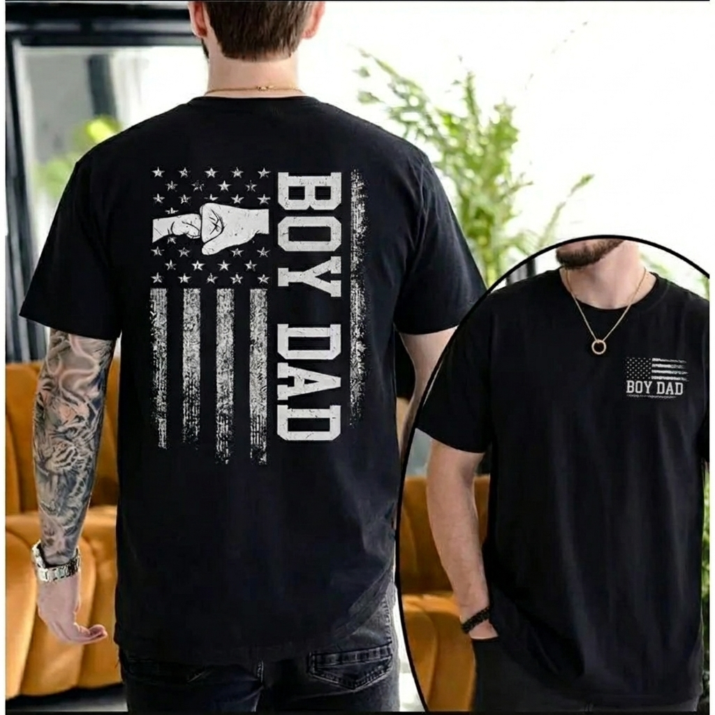  Dorawear™ BOY DAD T Shirt 100% cotton