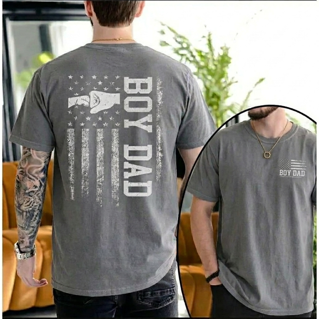  Dorawear™ BOY DAD T Shirt 100% cotton