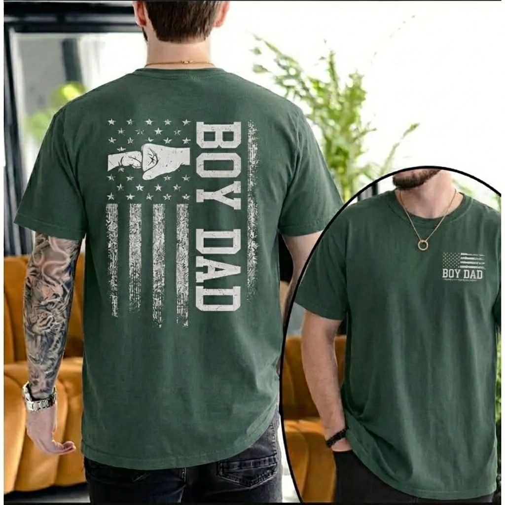  Dorawear™ BOY DAD T Shirt 100% cotton