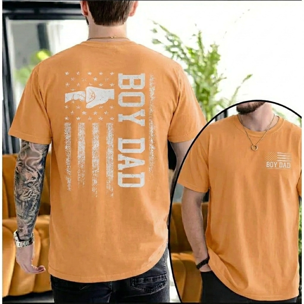  Dorawear™ BOY DAD T Shirt 100% cotton