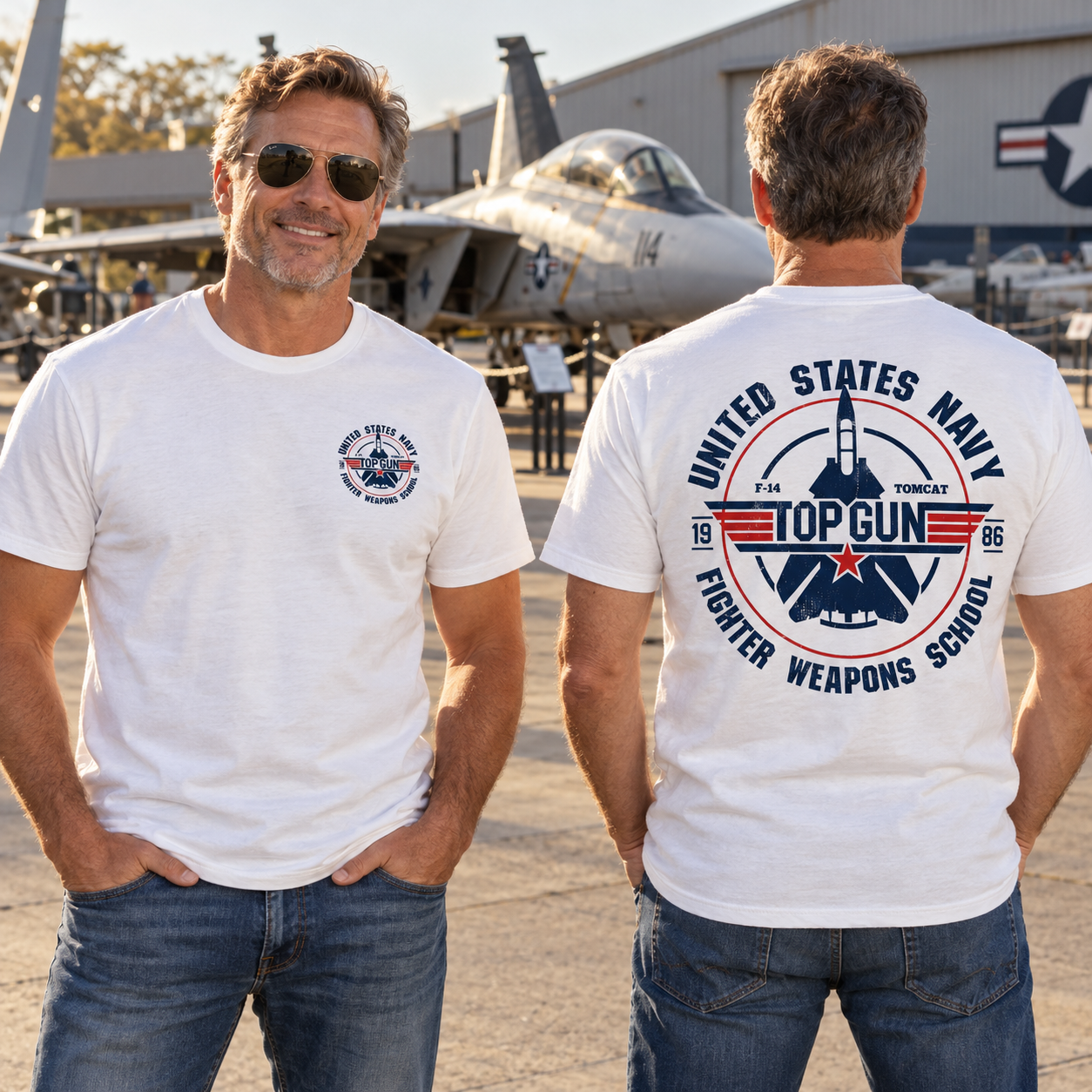 T0p Gun Vintage 80s Fighter Pilot Graphic Tee, Retro Military Aviation T-Shirt, Navy Fighter Jet Unisex Cotton Shirt