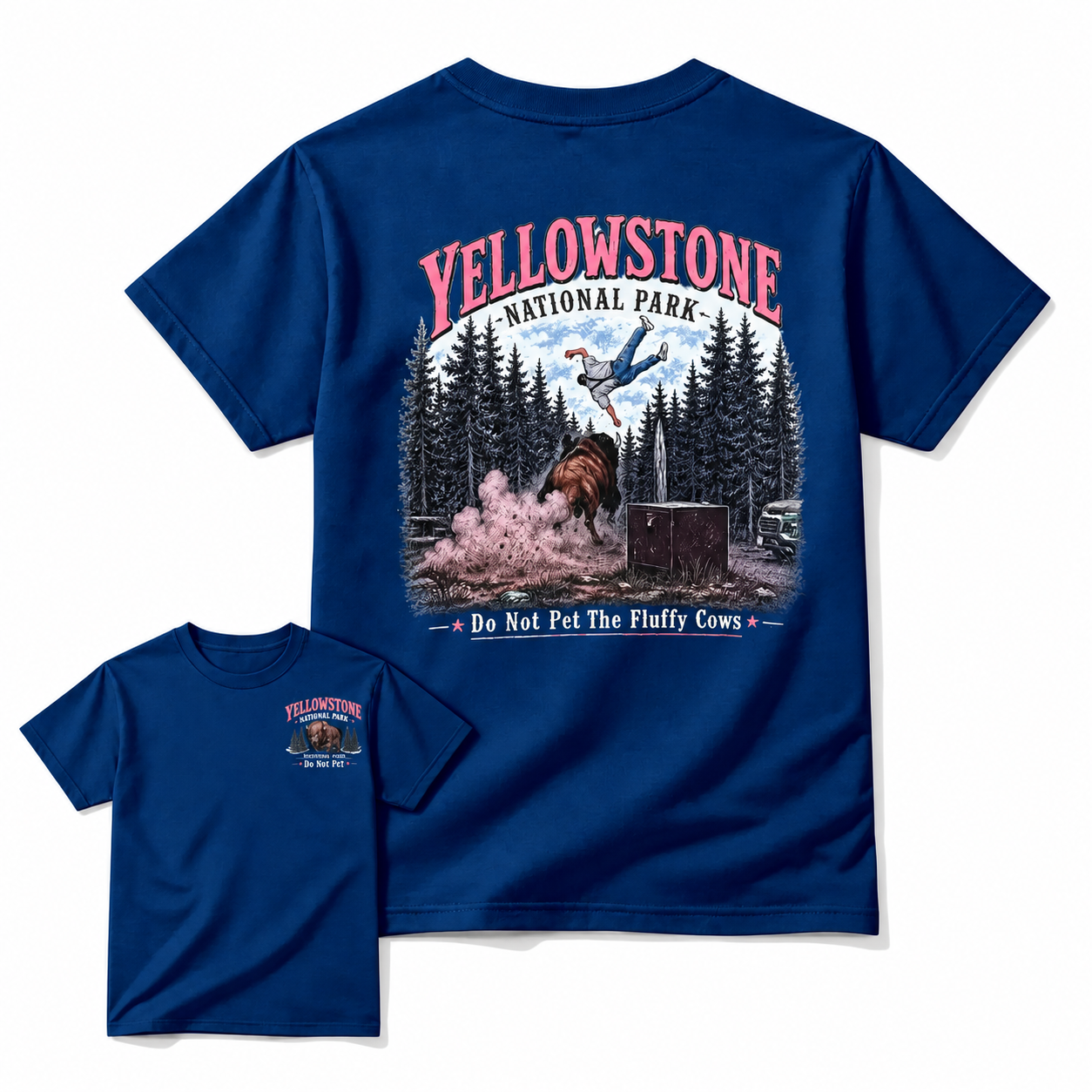 Yellowstone National Park Vintage T-Shirt | Funny Wildlife Graphic Tee