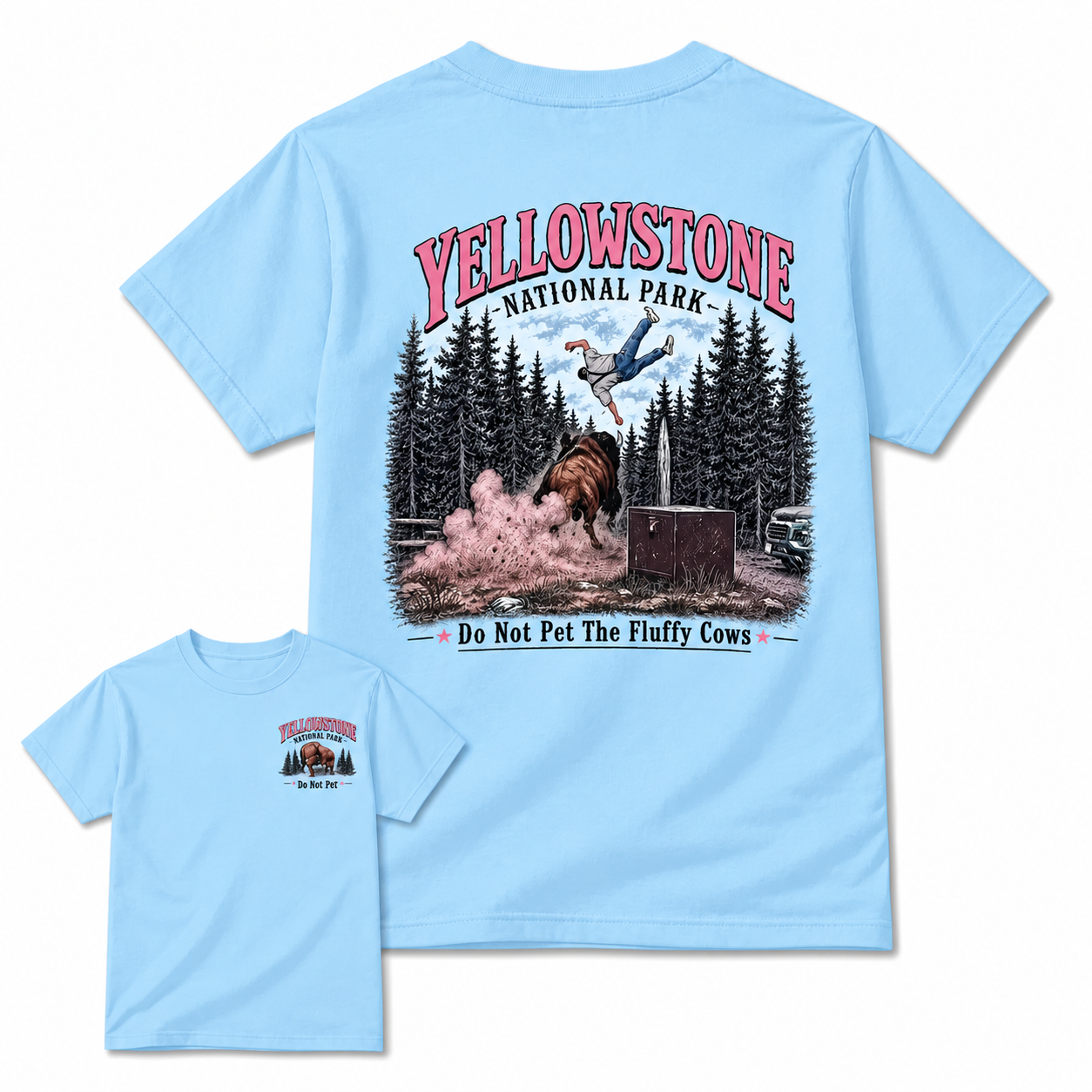 Yellowstone National Park Vintage T-Shirt | Funny Wildlife Graphic Tee