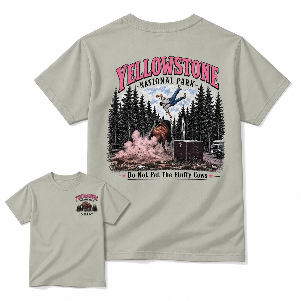 Yellowstone National Park Vintage T-Shirt | Funny Wildlife Graphic Tee