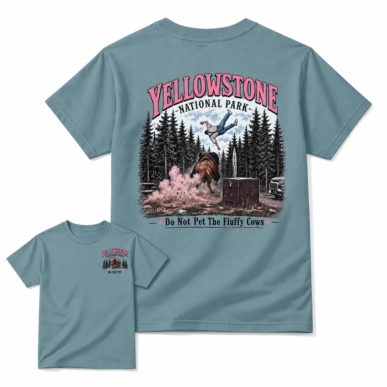 Yellowstone National Park Vintage T-Shirt | Funny Wildlife Graphic Tee