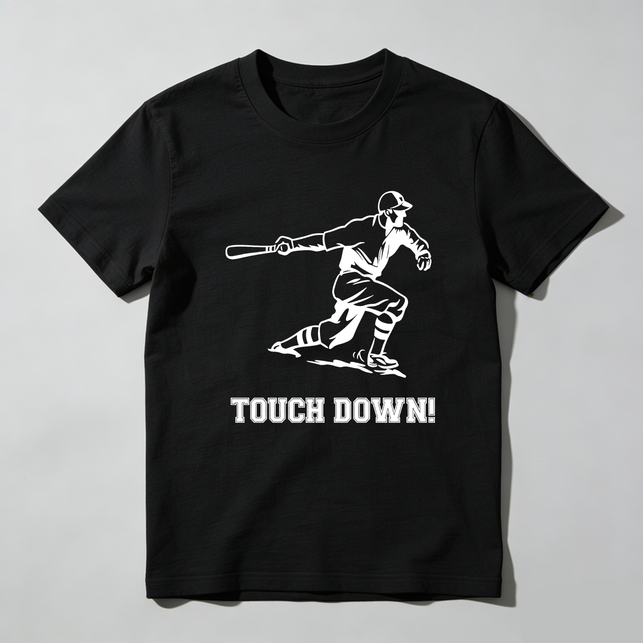 Dorawear™ Baseball Player Swinging Bat Touch Down  T Shirt