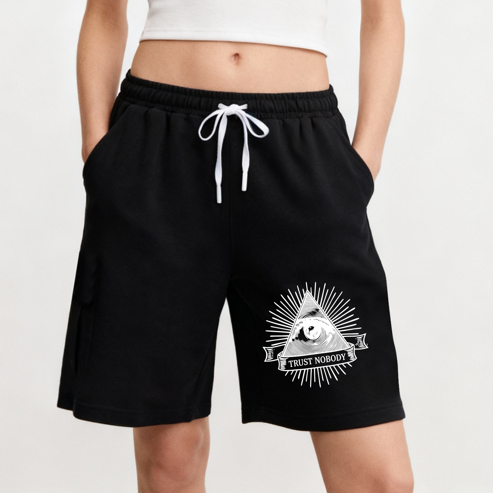 Dorawear™ All Seeing Eye Trust Nobody Shorts-Dorawear