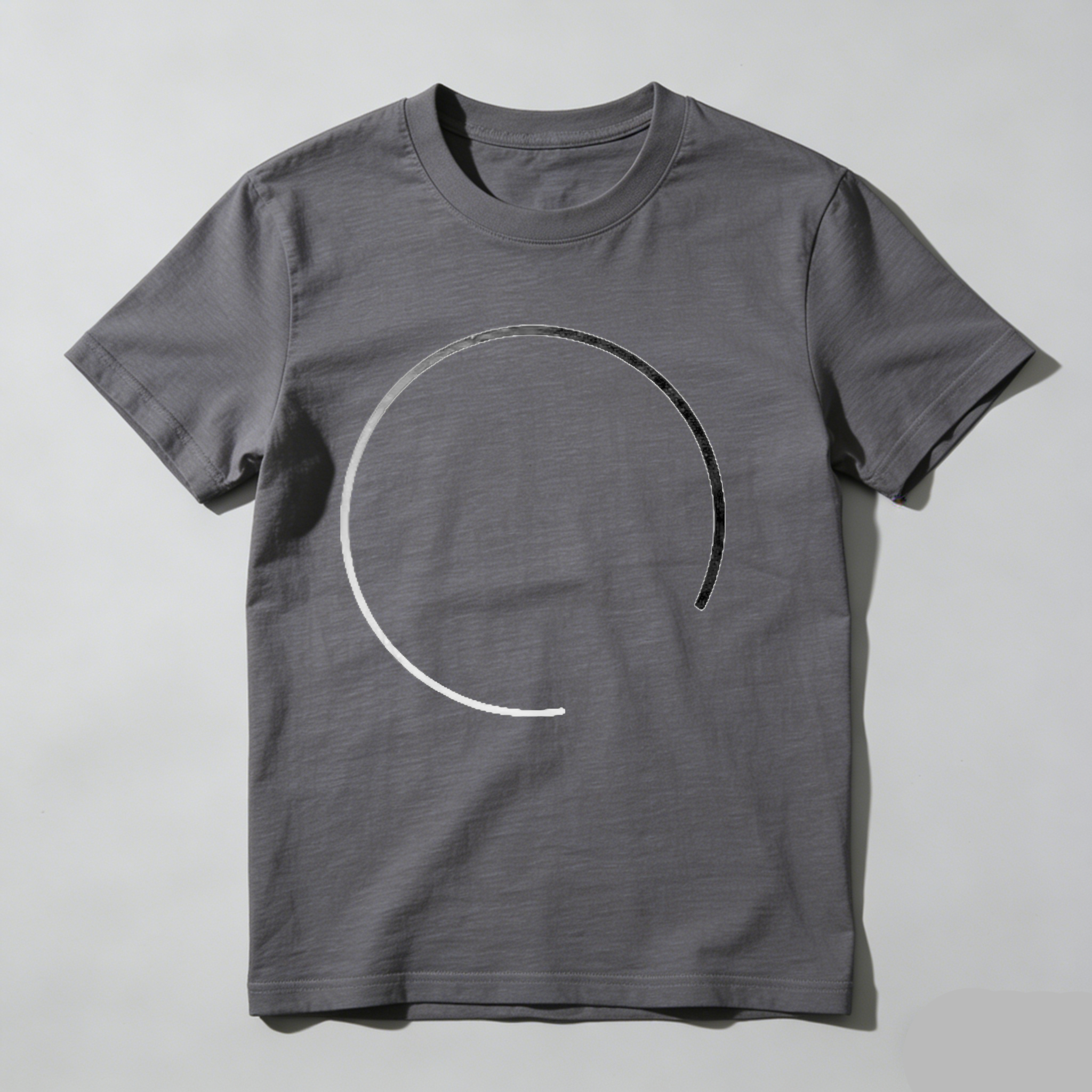 Dorawear™ White Circle On Black Background T Shirt